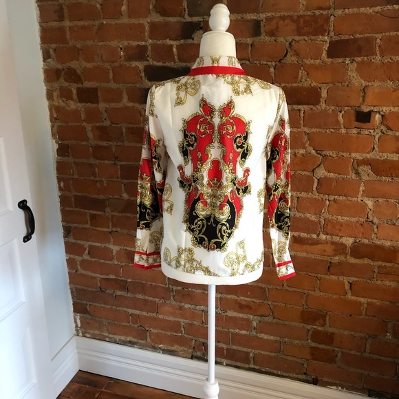 NWT Baroque Button Down Shirt - Picture 5 of 7